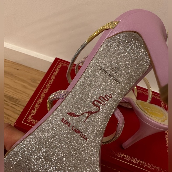 Authentic Rene Caovilla Cleo Crystal Wrap Sandals Heels - Picture 6 of 8
